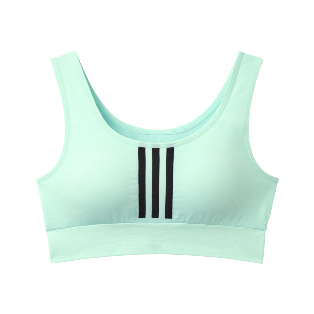 アディダス adidas ハーフトップ ノンワイヤーブラ レディース 単品(MI-ミント-M)
