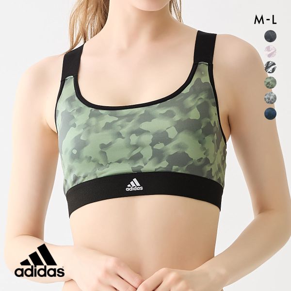 アディダス adidas ハーフトップ ノンワイヤー ブラジャー レディース スポーツブラ Yバック 単品