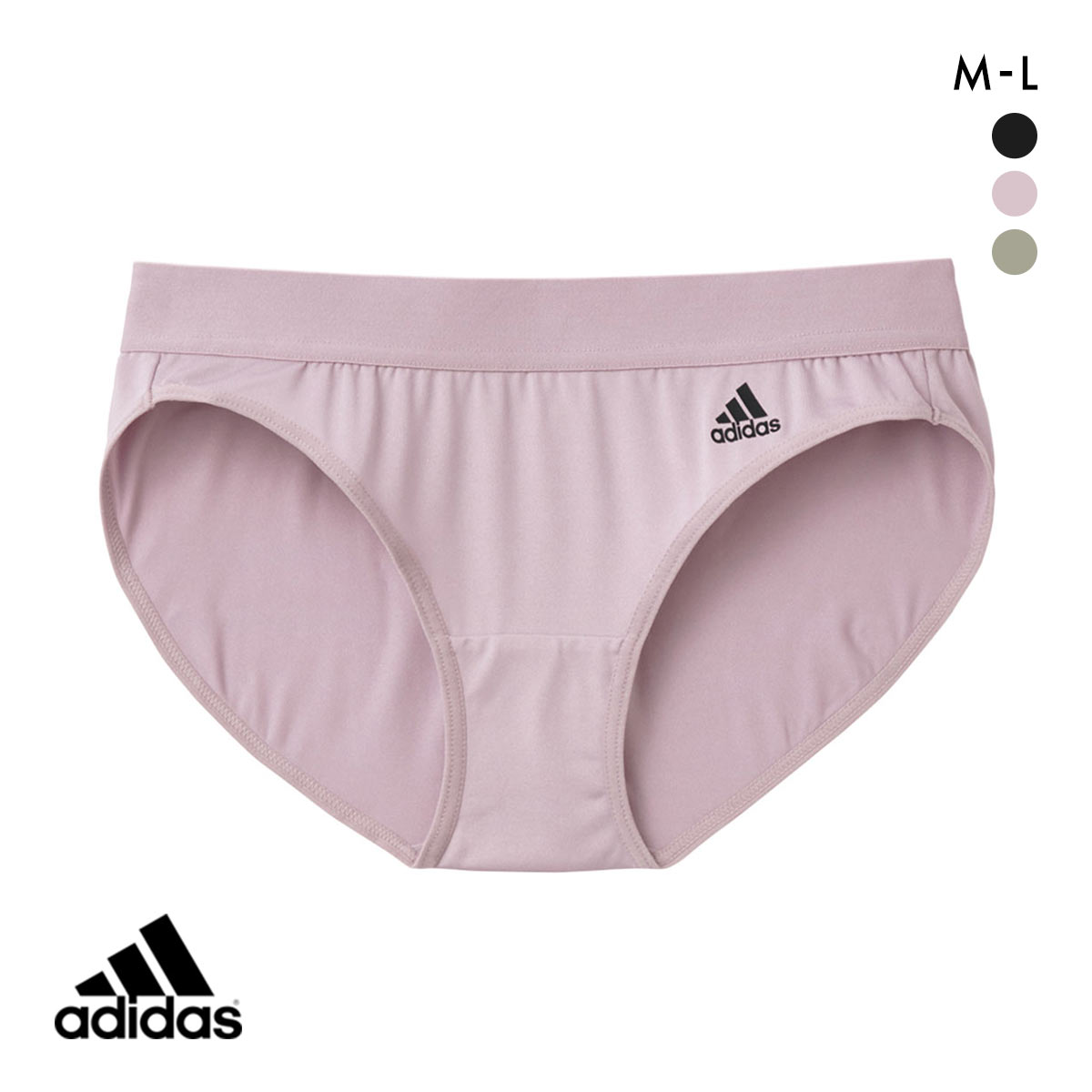 アディダス adidas ハーフショーツ スタンダード レディース スポーツショーツ 単品(PGY-ピンクグレー-M)