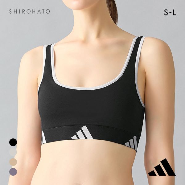 アディダス ハーフトップ ノンワイヤー ブラジャー adidas
