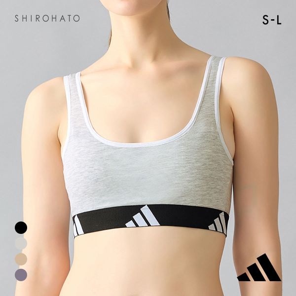 アディダス ハーフトップ ノンワイヤー ブラジャー adidas