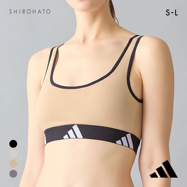 アディダス ハーフトップ ノンワイヤー ブラジャー adidas