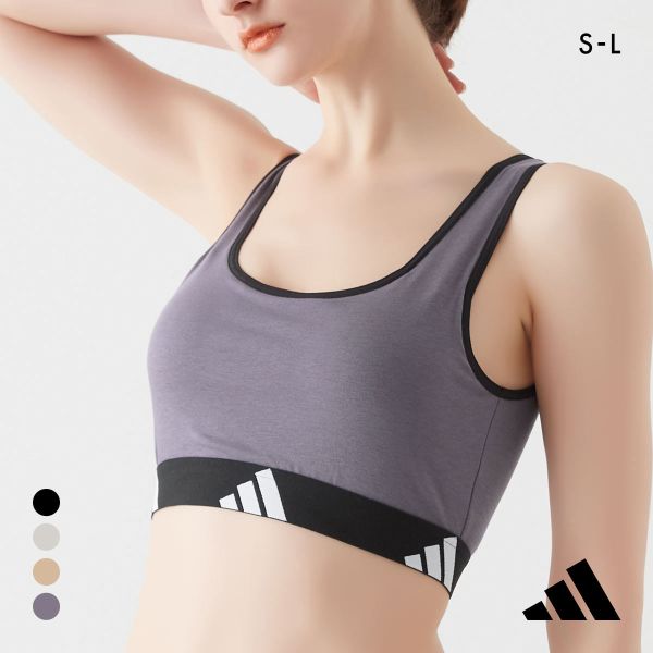 アディダス ハーフトップ ノンワイヤー ブラジャー adidas