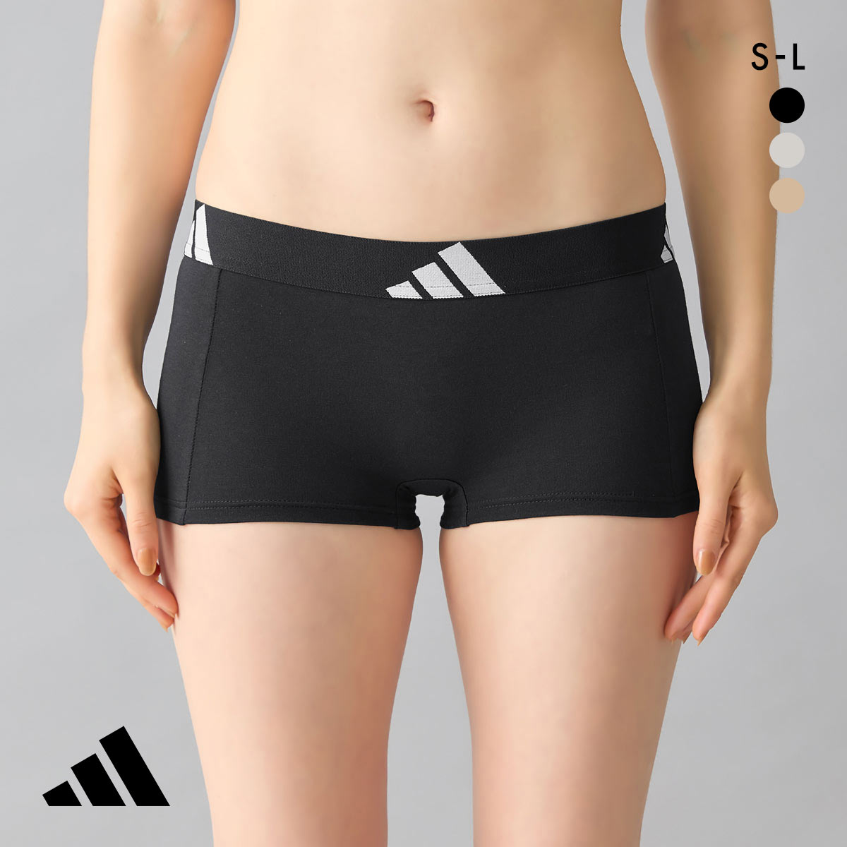 アディダス ハーフショーツ レディース adidas(BK-ブラック-S)
