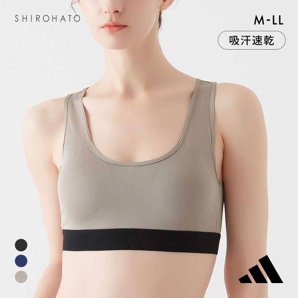 アディダス ハーフトップ レディース adidas ノンワイヤー ブラジャー スポーツ 吸汗速乾