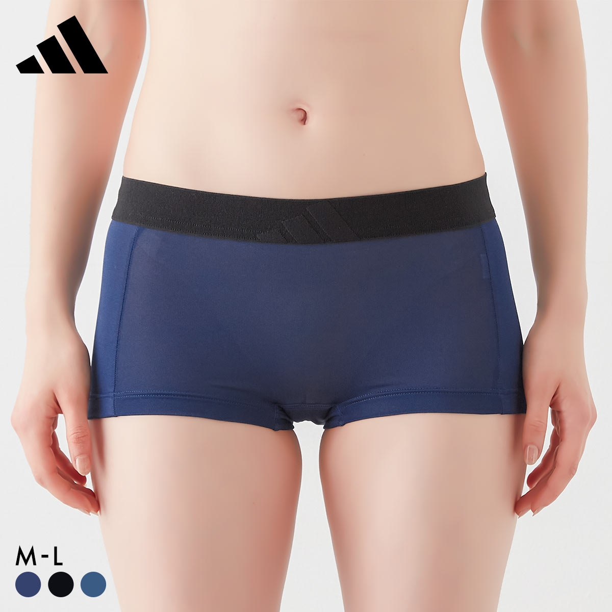 アディダス ハーフショーツ レディース adidas スポーツ 吸汗速乾(DNV-濃ネイビー-M)