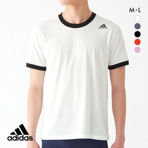 アディダス adidas クルーネック Tシャツ メンズ ショートスリーブ 半袖 スポーツ 吸汗速乾