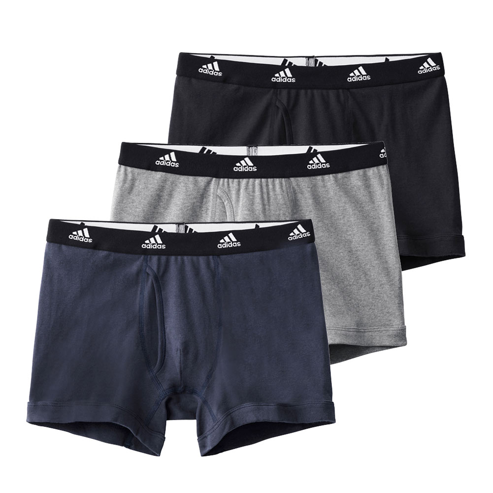 アディダス adidas 3P ボクサーパンツ 3枚組 メンズ 前あき(Set-M)