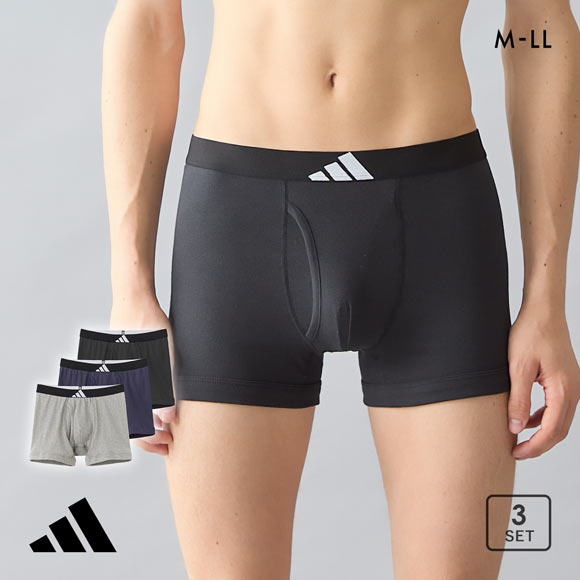 アディダス 綿100％ 3枚セット ボクサーパンツ メンズ adidas 大きいサイズ