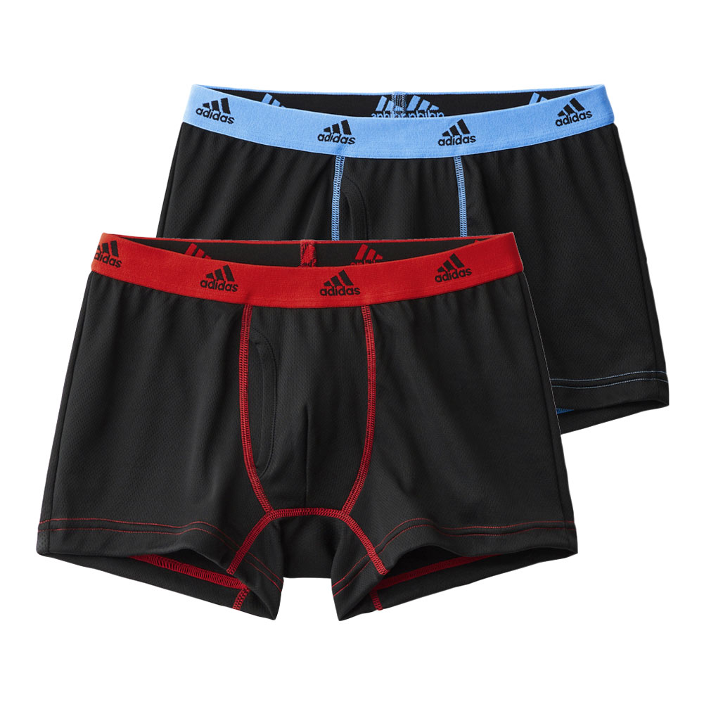 アディダス adidas 2P ボクサーパンツ 2枚組 メンズ 前あき 吸汗速乾(Set-M)