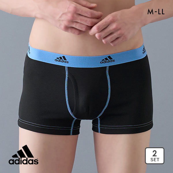 アディダス adidas 2P ボクサーパンツ 2枚組 メンズ 前あき 吸汗速乾