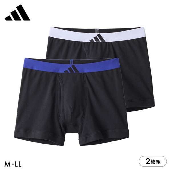 アディダス 綿100％ 2枚セット ボクサーパンツ メンズ adidas 大きいサイズ