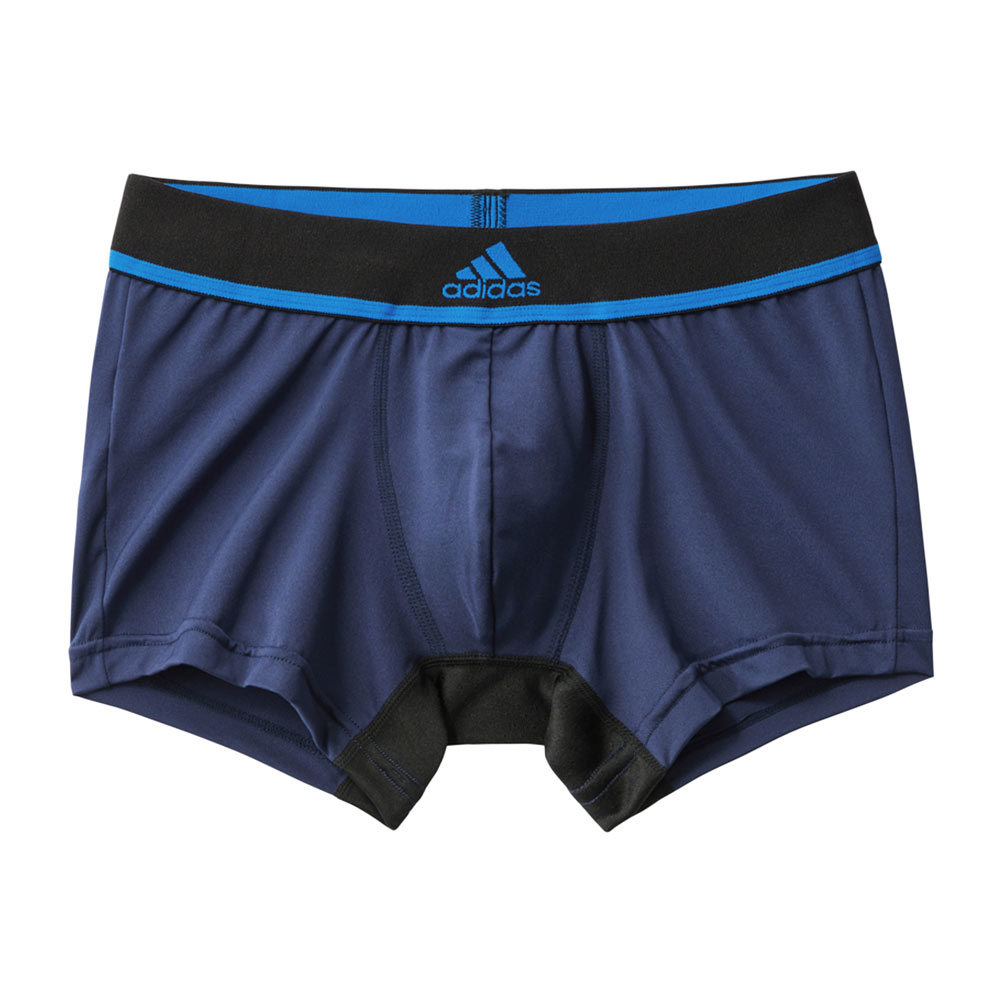 アディダス adidas スポーツショーツ メンズ 前とじ ボクサーパンツ 吸汗速乾 股下メッシュ ショート丈(DBU-濃ブルー-M)