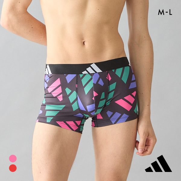 アディダス モノグラム ボクサーパンツ メンズ adidas 総柄 スポーツ 前閉じ