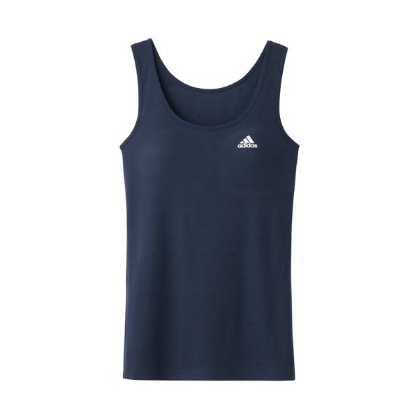 アディダス adidas キッズ ジュニア リブ カップ付き タンクトップ ガールズ インナー 綿混 女の子 女児 スクール