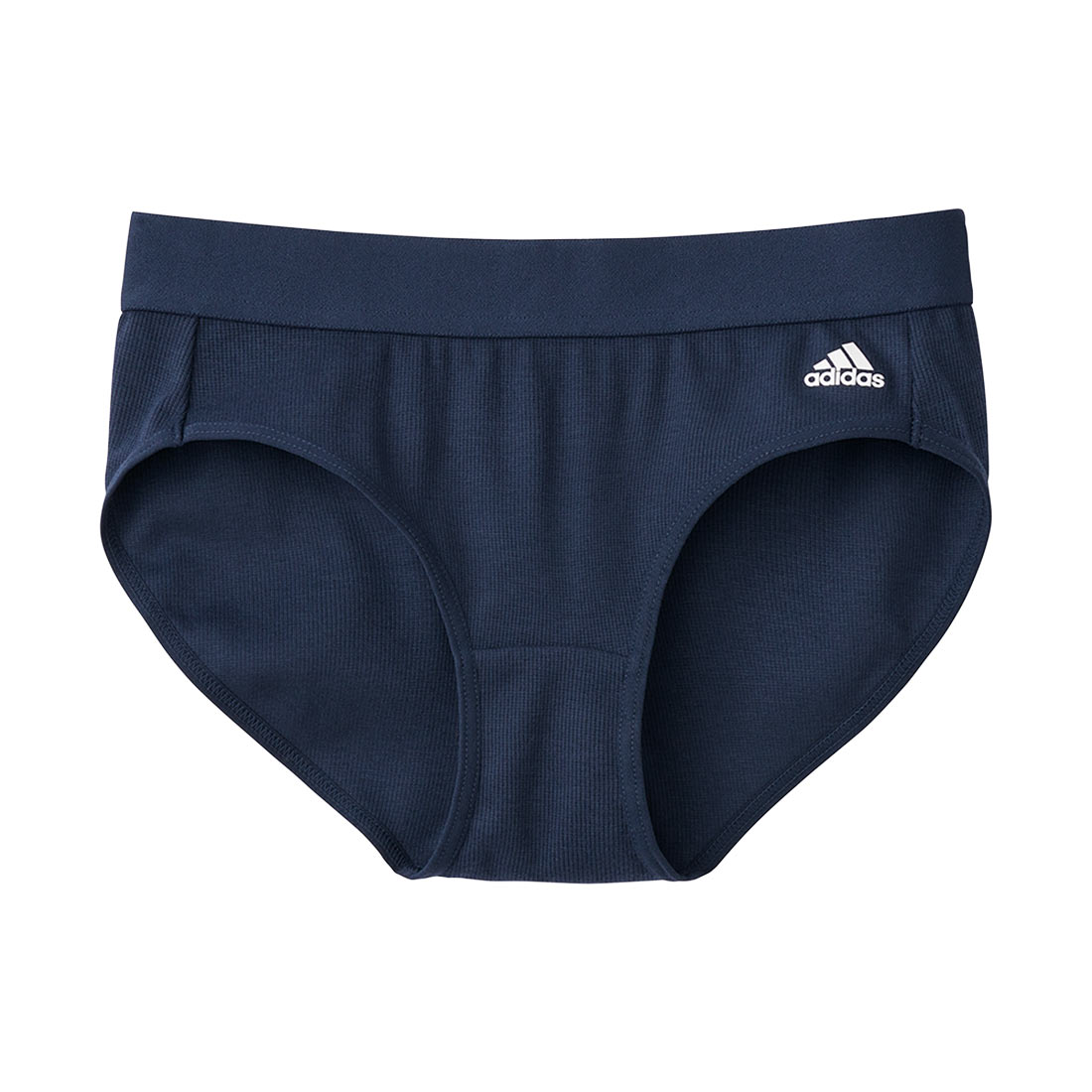 アディダス adidas キッズ ジュニア リブ ショーツ ガールズ 綿混 女の子 女児 スクール(DBU-濃ブルー-150)