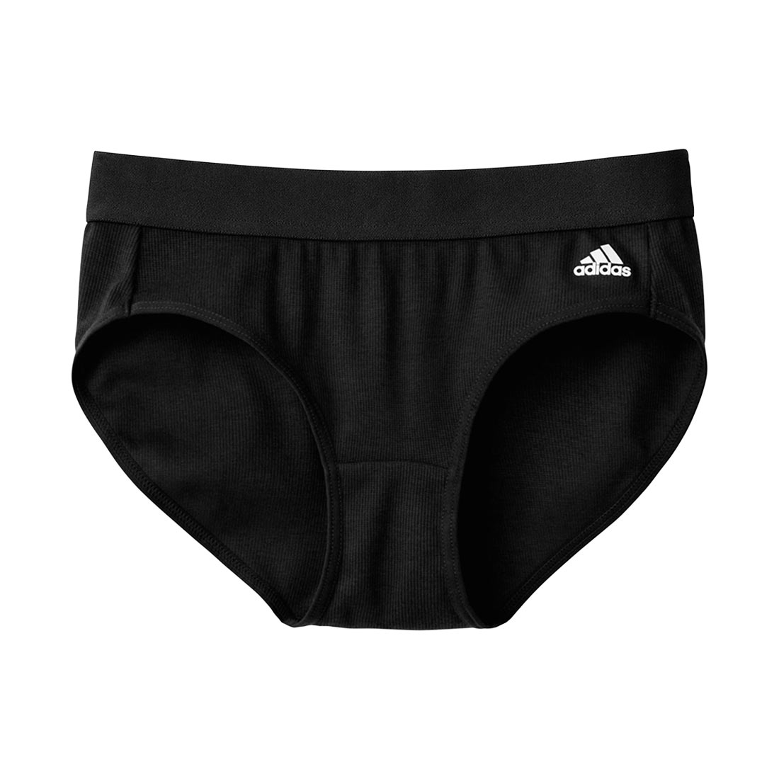アディダス adidas キッズ ジュニア リブ ショーツ ガールズ 綿混 女の子 女児 スクール(BK-ブラック-150)