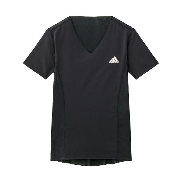 アディダス adidas Vネック Tシャツ インナー メンズ 半袖 ベースレイヤー スポーツ