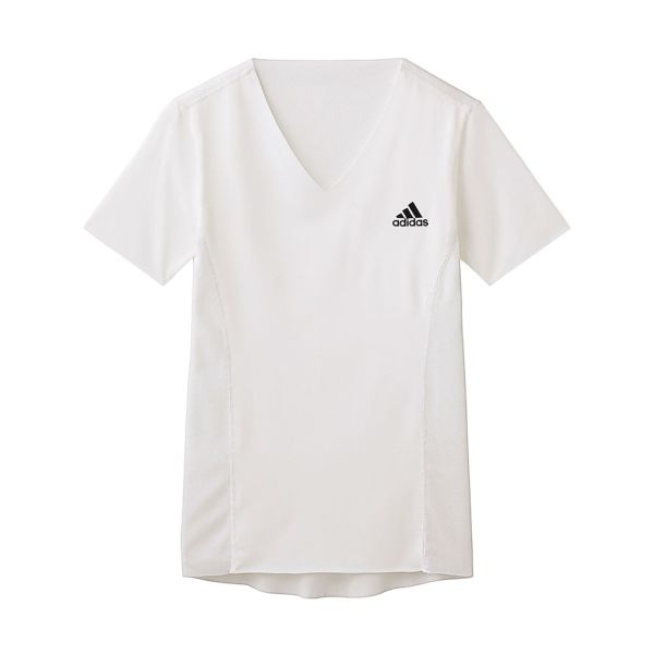 アディダス adidas Vネック Tシャツ インナー メンズ 半袖 ベースレイヤー スポーツ