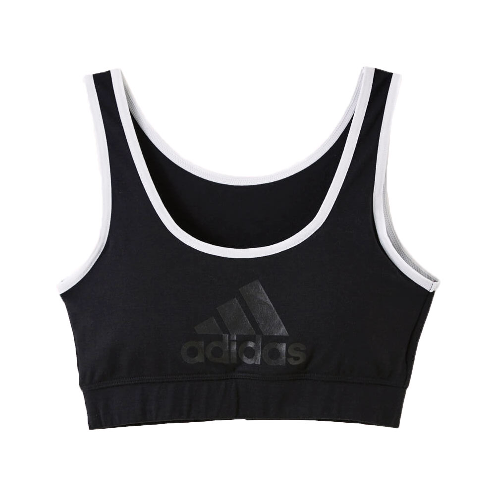 アディダス adidas キッズ ジュニア ハーフトップ スポーツ ブラジャー 吸汗速乾 150cm 160cm 165cm 単品(BK-ブラック-150)