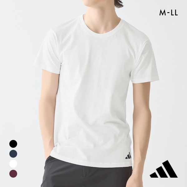 アディダス ワンポイントロゴ 半袖 Tシャツ メンズ adidas スポーツ クルーネック 綿100％