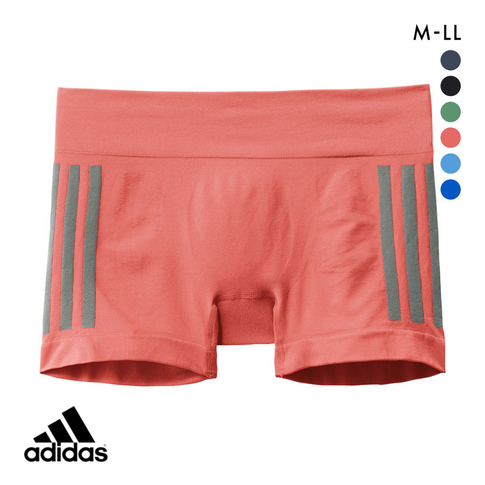 アディダス adidas スポーツショーツ メンズ ボクサーブリーフ 前閉じ 三本ライン(COP-コーラルピンク-M)