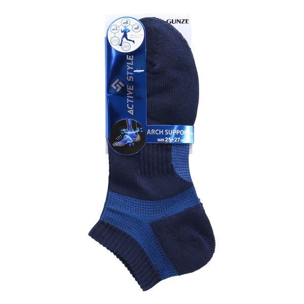 グンゼ GUNZE アクティブスタイル スニーカー丈ソックス 靴下 メンズ スポーツソックス