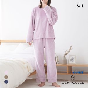 グンゼ UCHI-COLLE あったかフリース ルームウェア パジャマ 上下セット レディース GUNZE ウチコレ