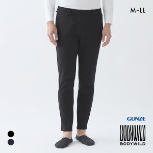 グンゼ BODY WILD スマートダブルニット テーパードパンツ メンズ GUNZE ボディワイルド ビジカジ