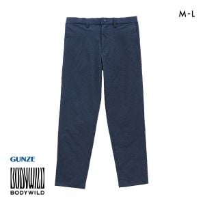 グンゼ BODY WILD テーパードパンツ デニムライク ライトテックメッシュ ストレッチ メンズ ビジカジ GUNZE ボディワイルド