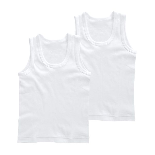 グンゼ GUNZE キッズ ジュニア 無地 ランニングシャツ 2枚組 やわらか綿100％ 子供肌着