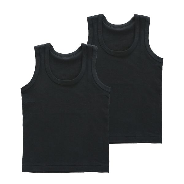 グンゼ GUNZE キッズ ジュニア 無地 ランニングシャツ 2枚組 やわらか綿100％ 子供肌着