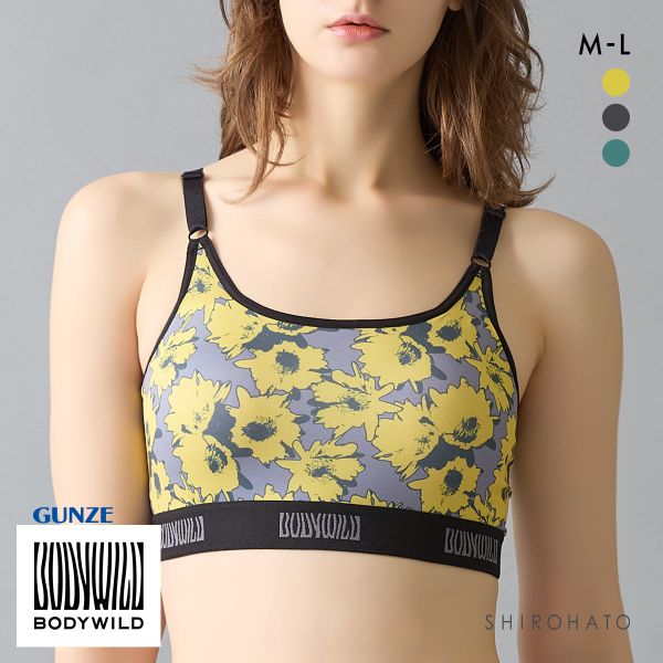 グンゼ ボディワイルド レディース プリントハーフトップ BODYWILD GUNZE