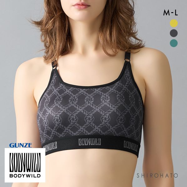 グンゼ ボディワイルド レディース プリントハーフトップ BODYWILD GUNZE