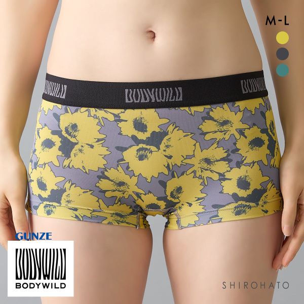 グンゼ ボディワイルド レディース プリントボクサーパンツ BODYWILD GUNZE