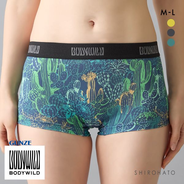 グンゼ ボディワイルド レディース プリントボクサーパンツ BODYWILD GUNZE
