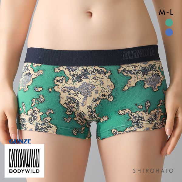 グンゼ ボディワイルド レディース デザインプリント ボクサーパンツ BODYWILD GUNZE