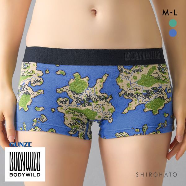 グンゼ ボディワイルド レディース デザインプリント ボクサーパンツ BODYWILD GUNZE