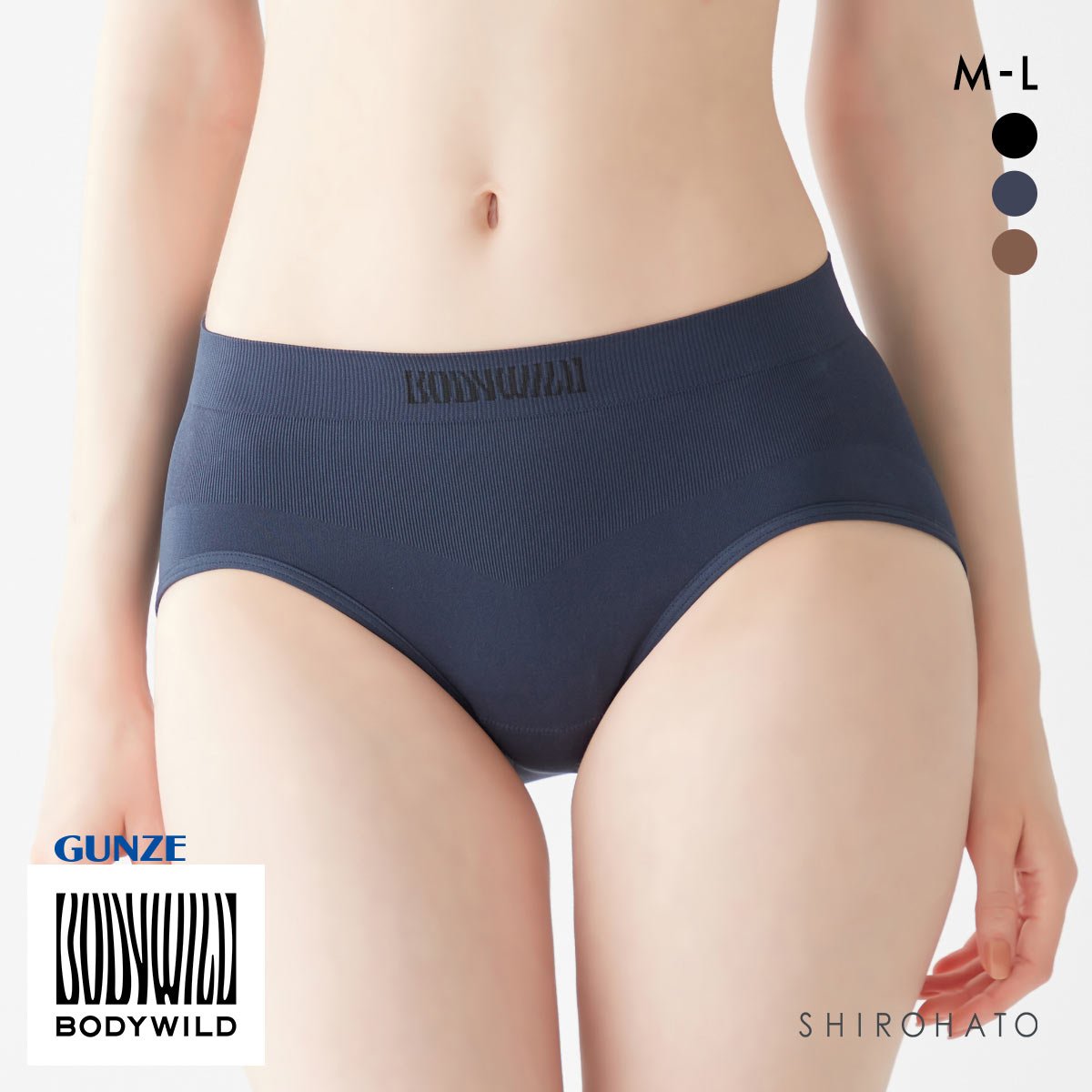 グンゼ GUNZE ボディワイルド BODYWILD レディース レギュラーショーツ(DBU-濃ブルー-M)