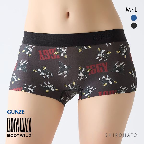 ボディワイルド レディースボクサーパンツ ジョジョの奇妙な冒険コラボ 総プリント ショーツ 一分丈 BODYWILD