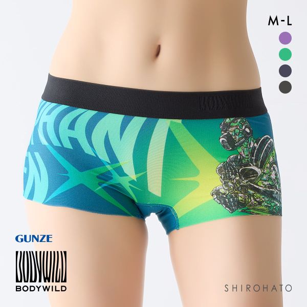ボディワイルド レディースボクサーパンツ ジョジョの奇妙な冒険コラボ ショーツ 一分丈 BODYWILD