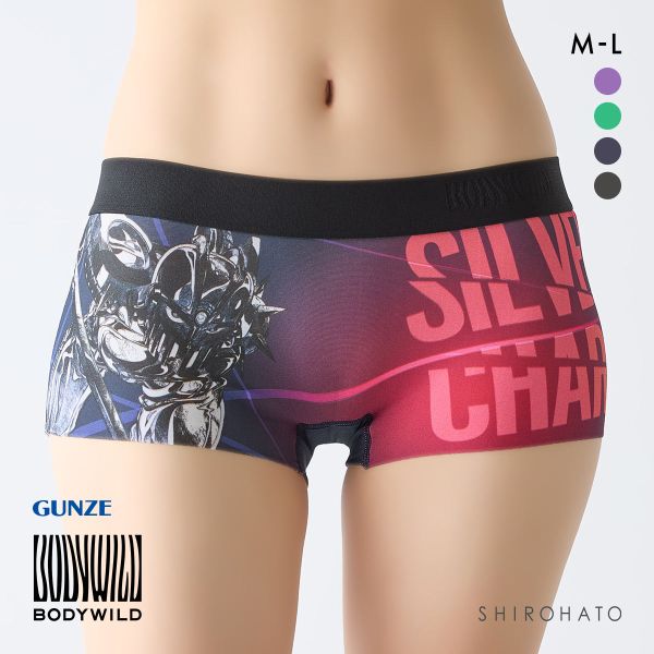 ボディワイルド レディースボクサーパンツ ジョジョの奇妙な冒険コラボ ショーツ 一分丈 BODYWILD