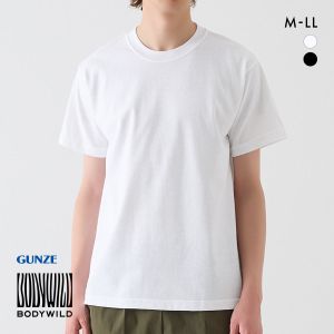 グンゼ GUNZE ボディワイルド BODY WILD Tシャツ メンズ 汗ジミが目立ちにくい インナー 半袖 M L LL