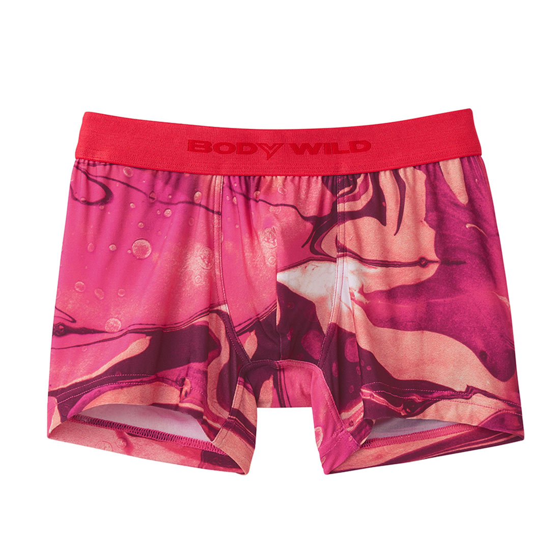 グンゼ GUNZE ボディワイルド BODY WILD ボクサーパンツ メンズ 前とじ 吸汗速乾 インクジェットプリント(RO-ローズ-M)