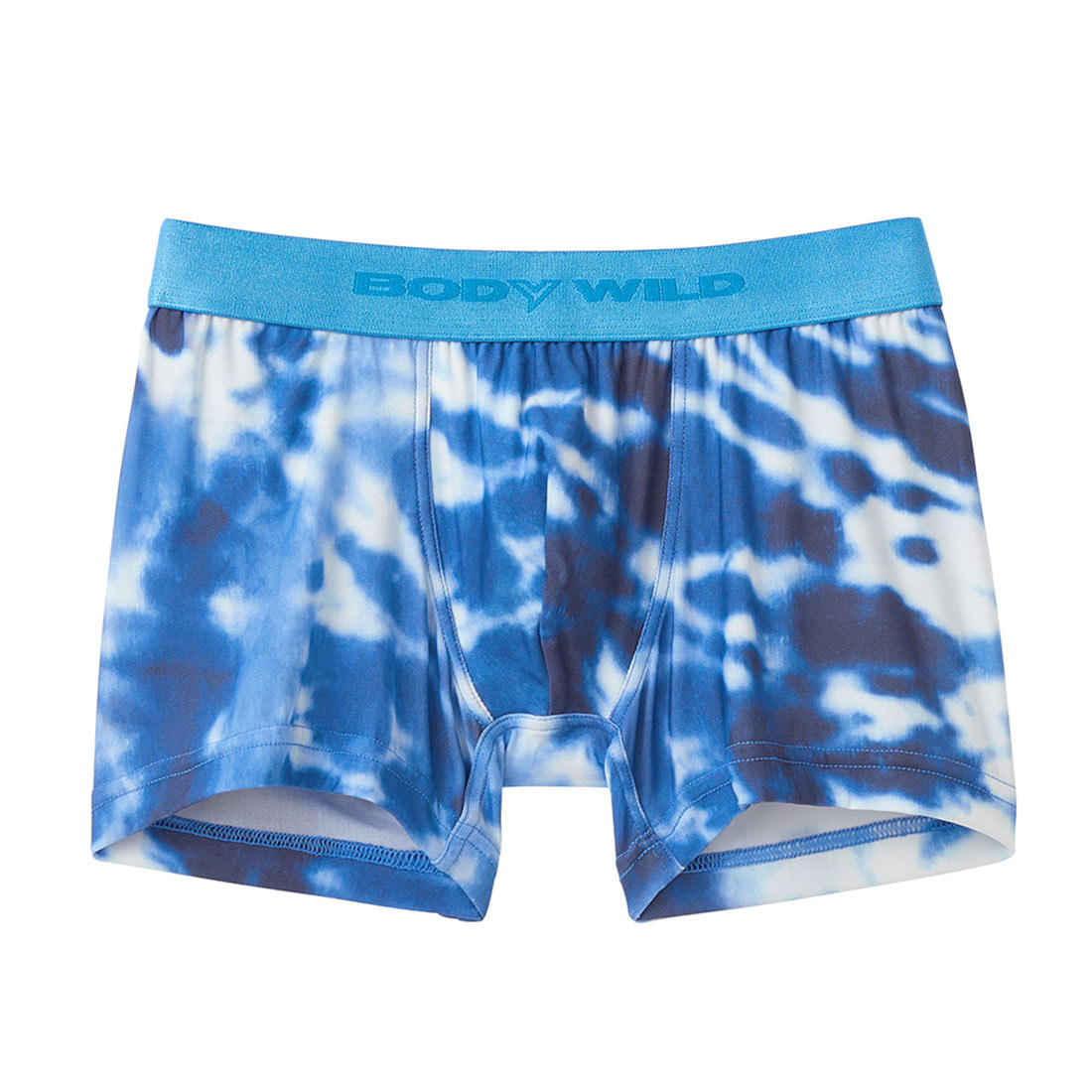 グンゼ GUNZE ボディワイルド BODY WILD ボクサーパンツ メンズ 前とじ 吸汗速乾 インクジェットプリント(BU-ブルー-M)
