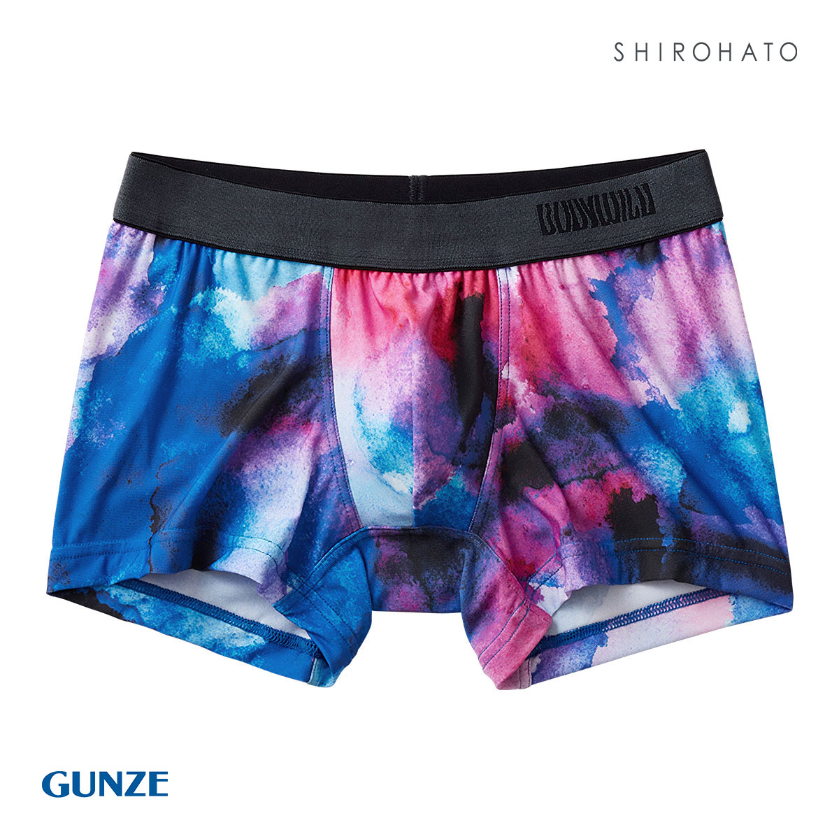 グンゼ GUNZE ボディワイルド BODY WILD ボクサーパンツ メンズ 日本製 吸汗速乾 前とじ(BU-ブルー-M)