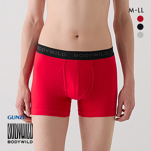 グンゼ GUNZE ボディワイルド BODY WILD ボクサーパンツ メンズ 綿混素材 前あき