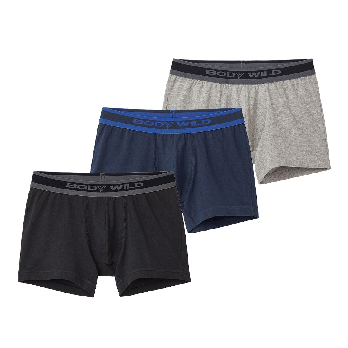 グンゼ GUNZE ボディワイルド BODY WILD ボクサーパンツ 3枚セット メンズ ベーシック(Set-M)