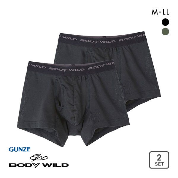グンゼ GUNZE ボディワイルド BODY WILD ボクサーパンツ 2点セット メンズ 吸汗速乾 メッシュ BWB084J
