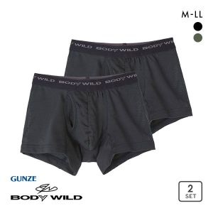 グンゼ GUNZE ボディワイルド BODY WILD ボクサーパンツ 2点セット メンズ 吸汗速乾 メッシュ BWB084J